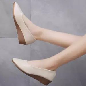 웨지힐st 스틸레토 단화 경량 봄여름 키높이 여성구두 OmR7+7JuH