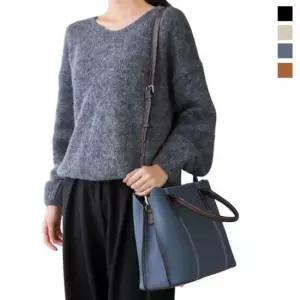 캔버스백 여셩 서류가방 직장인 대학생 캐주얼 사각 가죽토트백