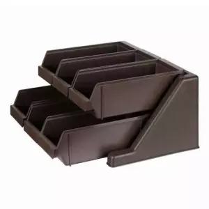 업소용뷔페수저통 PC 분류통 6구 렉 1개+빈 1세트 6개