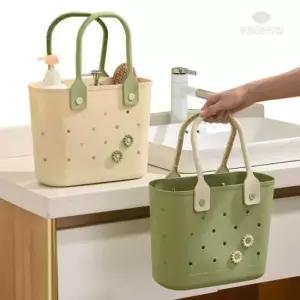 샤워가방 뷰레이터닷컴 데이지 물빠지는 목욕바구니 목욕탕