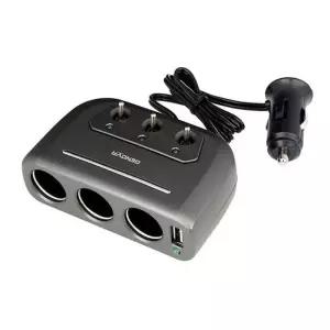 삼진 제노바 USB 스위치 3구 소켓 / 멀티소캣 시가잭 멀티소캣