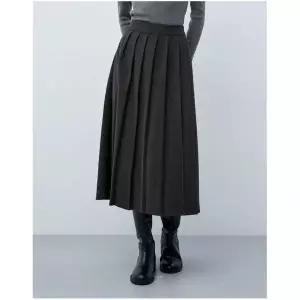르샵 밴딩 플리츠 스커트-L2F16WSK030