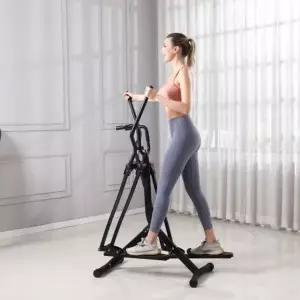 프리미엄 실내 스카이워커 하늘걷기 스테퍼 접이식 블랙 전자시계 전자 디스플레이