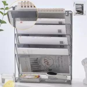 [생활] 철제 5단 파티션 수납포켓 선반 걸이 사무실 서류