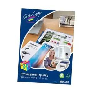 [문구/오피스] 컬러 레이저용지 A3 100매 100g 1권 프린트 문서 인쇄