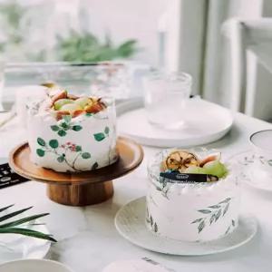 감성 무스띠 케이크띠 케이크띠지 무스롤 시트 플라워