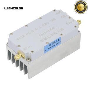 Wishcolor WYDZ-PA-2.4-2.5GHz-10W RF 전력 증폭기 방열판 설계 40dB 이득 10W 출력