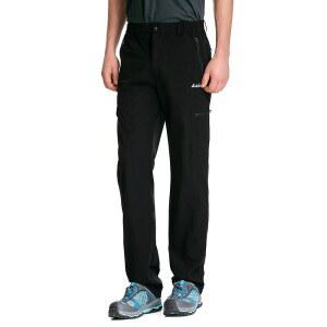 남성용 신축성 허리 여행용 바지 경량 팬티 멀티 포켓 퀵 드라이 통기성