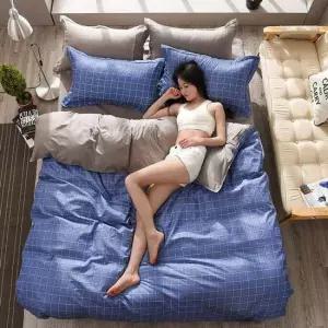 사계절 양면 침구세트4p 풀세트(블루스)Q/DD