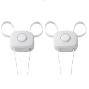 세이프티 퍼스트 아웃스마트 플렉스 잠금장치 흰색 2팩