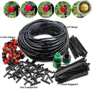 온실 10M-30M DIY 점적 관개 시스템 자동 급수 정원 호스 마이크로 키트 (조절 가능한 드리퍼 포함)