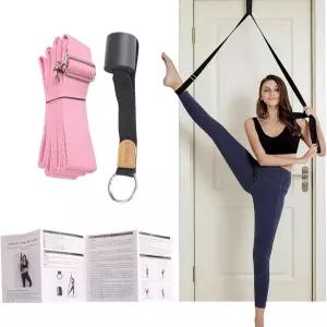 유빙 레그 스트레처 도어 유연성 트레이너 유연성을 위한 스트레치 스트랩 위 댄스 발레 응원 체조 태권도