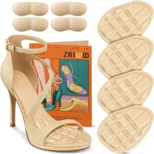 자이우 중족골 패드 여성 볼 오브 풋 쿠션 하이힐 인서트 하루 종일 및 편안함 슬립 힐 그립 라이너가 없는