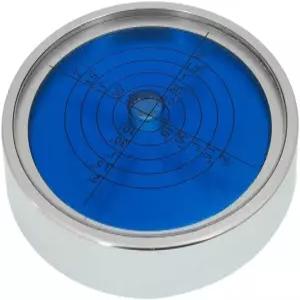 알루미늄 합금 수평 버블 범용 고정밀 소형 레벨 계기 원형 플랫폼 보정(74x15mm 실버 블루)