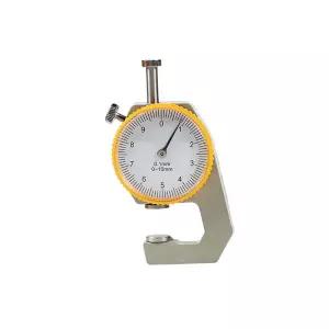 WUTA 가죽 두께 게이지 측정 도구 0-10mm/0.1mm 중공 파이프 원형 튜브 공예용 다이얼 종이 계량기 시험기
