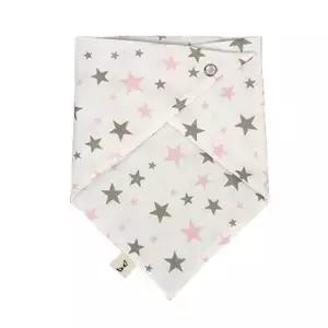 침받이 국내제작 이중거즈 핑크스타 턱받이 스카프빕 순면