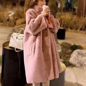 퍼후드 루즈핏 착요감 좋은 따뜻한 페이크퍼 여성 롱 코트