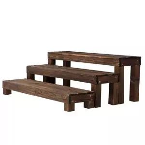 야외 계단 인테리어 베란다 지면 판석 원예 장식 테라스 화분