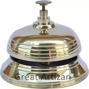 브라스 테이블/데스크 벨. 호텔 사무실 리셉션 장식 및 서비스 카운터를 위한 빅토리아 스타일 빈티지 콜