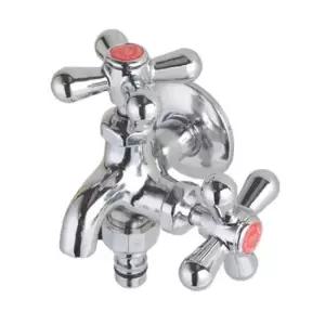 두갈래 다용전 베란다 욕실수전 세탁기수도꼭지 세탁기