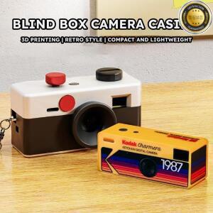3D 프린트된 코닥 카메라 키체인 디지털 자석 보관 케이스 레트로 스타일 창의적인 보호 커버