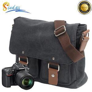 캔버스 카메라 가방 사진 캐주얼 레트로 어깨 메신저 배낭 캐논 600D 니콘 소니 DSLR 케이스