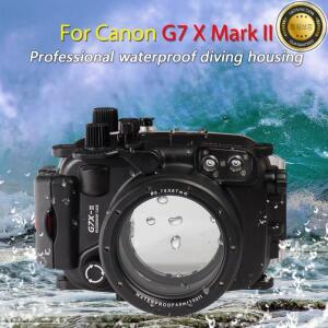 수중 하우징 카메라 다이빙 케이스 캐논 G7X Mark II WP-DC54 X 가방 커버 40m 130ft 방수 박스
