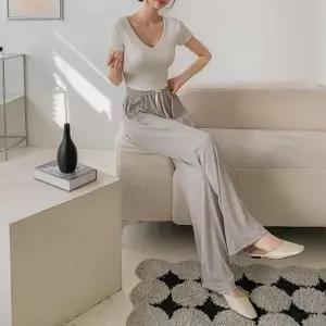 [신상오픈런]등원룩 공항 휘뚜루 라운지웨어 허리끈바지 밴딩팬츠 (29822991)