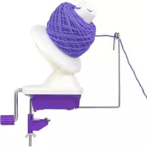 실 와인더 4온스 퍼플 수동 볼 케이크 스피너 뜨개질 애호가용 설치가 간편합니다