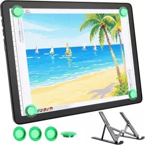 트레이싱을 위한 충전식 A4 라이트 박스 조절 가능한 스탠드와 강력한 자석이 있는 바와슬롬 LED 패드