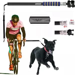 반려견 자전거 목줄 부착 2세대 내장 충격 흡수 시스템 조절식 길이 대형 소형견 하네스 액세서리 러닝