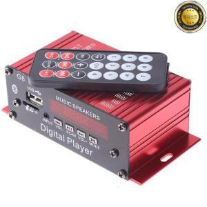 G8 차량용 하이파이 오디오 디지털 파워 앰프 플레이어 스테레오 블루투스 AUX USB TF FM MP3 리모컨 포함