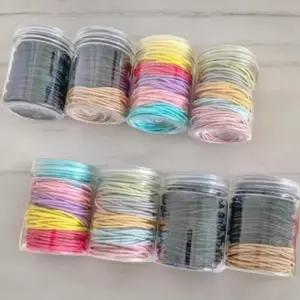 [신상오픈런]여성용 대용량 머리끈 세트 100개 통포함 탄력 헤어소품 (41316238)