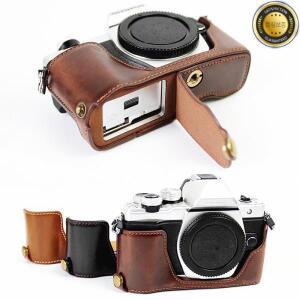 Olympus E-M10 Mark II 카메라용 가죽 하프 케이스 그립