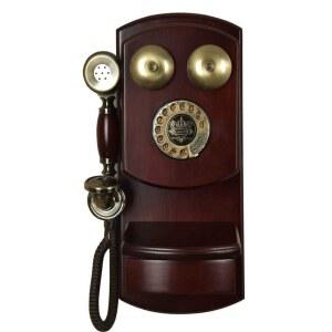 엔틱 전화기 북유럽 모형 전화 흑백 올드 송수화기 카드홀더 가정 옛날식 회전 대만