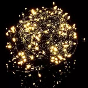 LED 웜색 300구 검정선 지니전구 크리스마스 트리 전구 장식