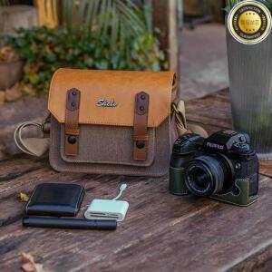 Fuji XT50 용 레트로 디지털 카메라 가방 Sony KONICA MINOLTA 미러리스 싱글 숄더 방수