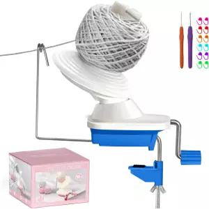 코바늘 뜨개질용 실 와인더 미끄럼 방지 실볼 와인더를 효율적으로 깔끔하게 만들 수 있습니다. 섬유 및 울