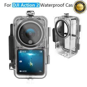 DJI 액션 2 방수 케이스 다이빙 쉘 45m 하우징 커버 카메라 듀얼 스크린 세트 Osmo 액세서리