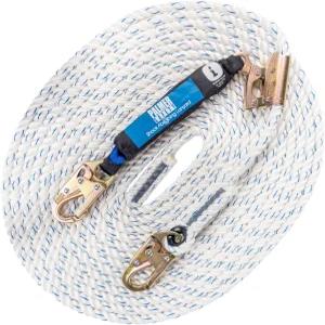 팔머 세이프티 수직 라이프라인 어셈블리 - 로프 그립이 있는 50피트 하네스 랜야드 낙하 보호 키트