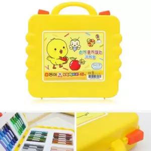노랑병아리 손에 묻지않는 48색 크레용