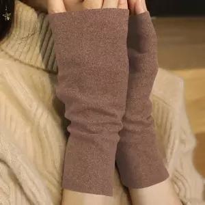 여자 겨울 캠핑 룩 손등 따듯한 팔토시 암 핸드 워머 tCs9+1RzQ