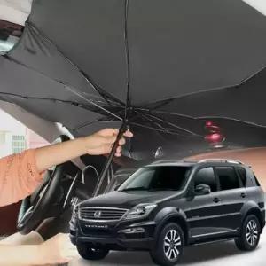 자동차햇빛가리개 렉스턴W 앞유리커버 차박가리개 우산형