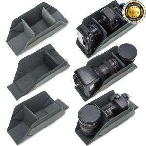 접이식 카메라 렌즈 내부 가방 방습 칸막이 SLR 라이너 보호 장비 패딩 처리된 수납공간