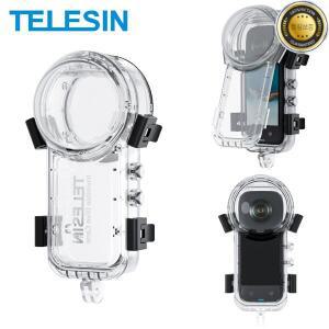 Insta360 X4 용 TELESIN 수중 보이지 않는 방수 케이스 액세서리 50M 다이빙 쉘 하우징 커버