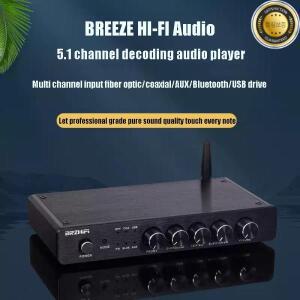 BREEZE 최신 버전 USB 플래시 드라이브 광섬유 동축-5.1 채널 프리앰프 디코더 AC3 발열 블루투스 초저가