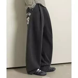 EUGGEN 라운지 커브드 스? 팬츠_피그먼트 차콜