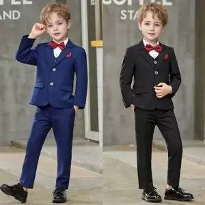 제임스 더블버튼 단색 클래식 정장 턱시도 풀세트