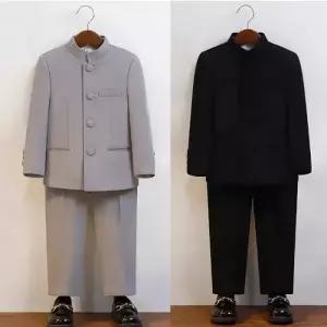 스탠드 4버튼 치파오넥 정장 턱시도 세트자켓 셔츠