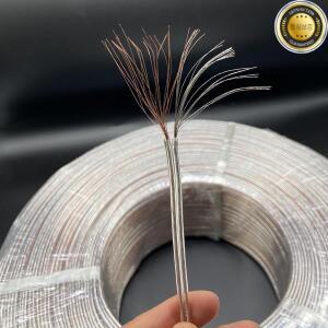 50M 투명 2Pin 외장 전원 코드 20AWG PVC 빌보드 Led 램프 와이어 오디오 케이블 스피커 라인